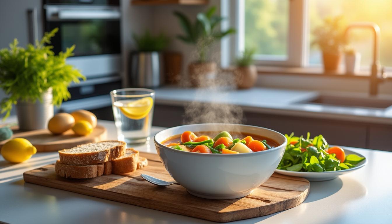 Faut-il adopter la soupe au quotidien pour le dîner ? 2 découvrez les avantages de consommer de la soupe au quotidien pour le dîner et comment elle peut améliorer votre santé et votre bien-être.